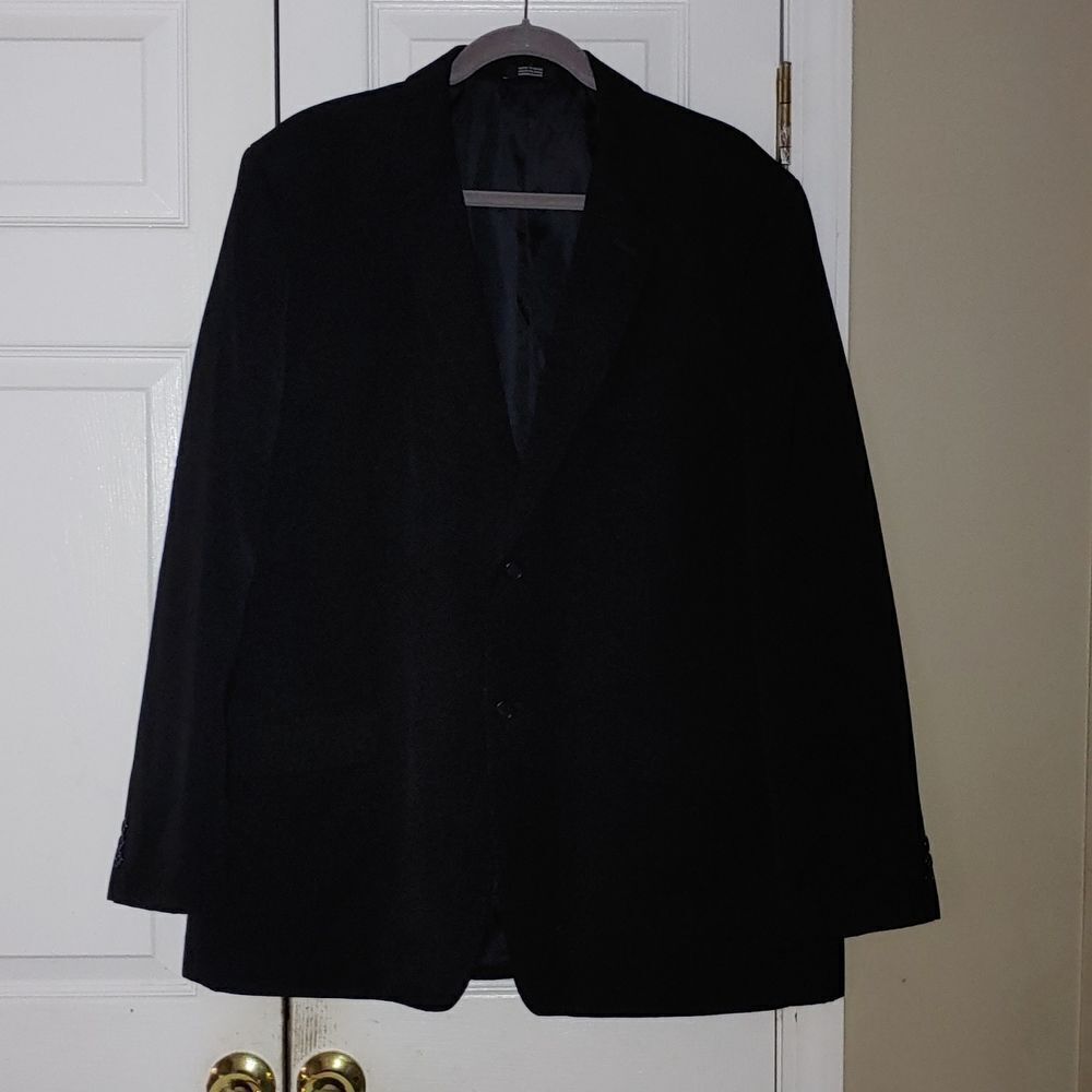 Men's Concepts by Claiborne  Black Blazer Suit Jacket Sport Coat  Sz XL